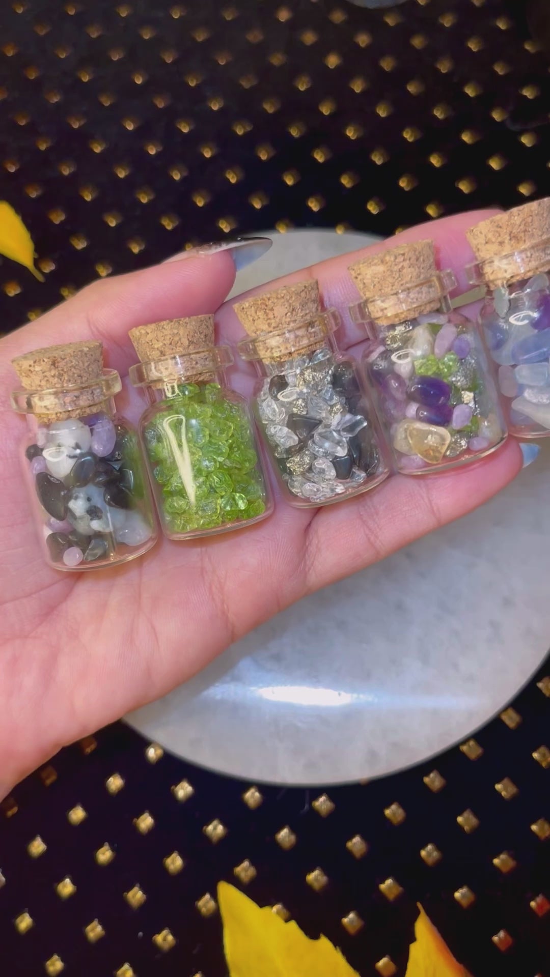 Mini Crystal Potion Bottles