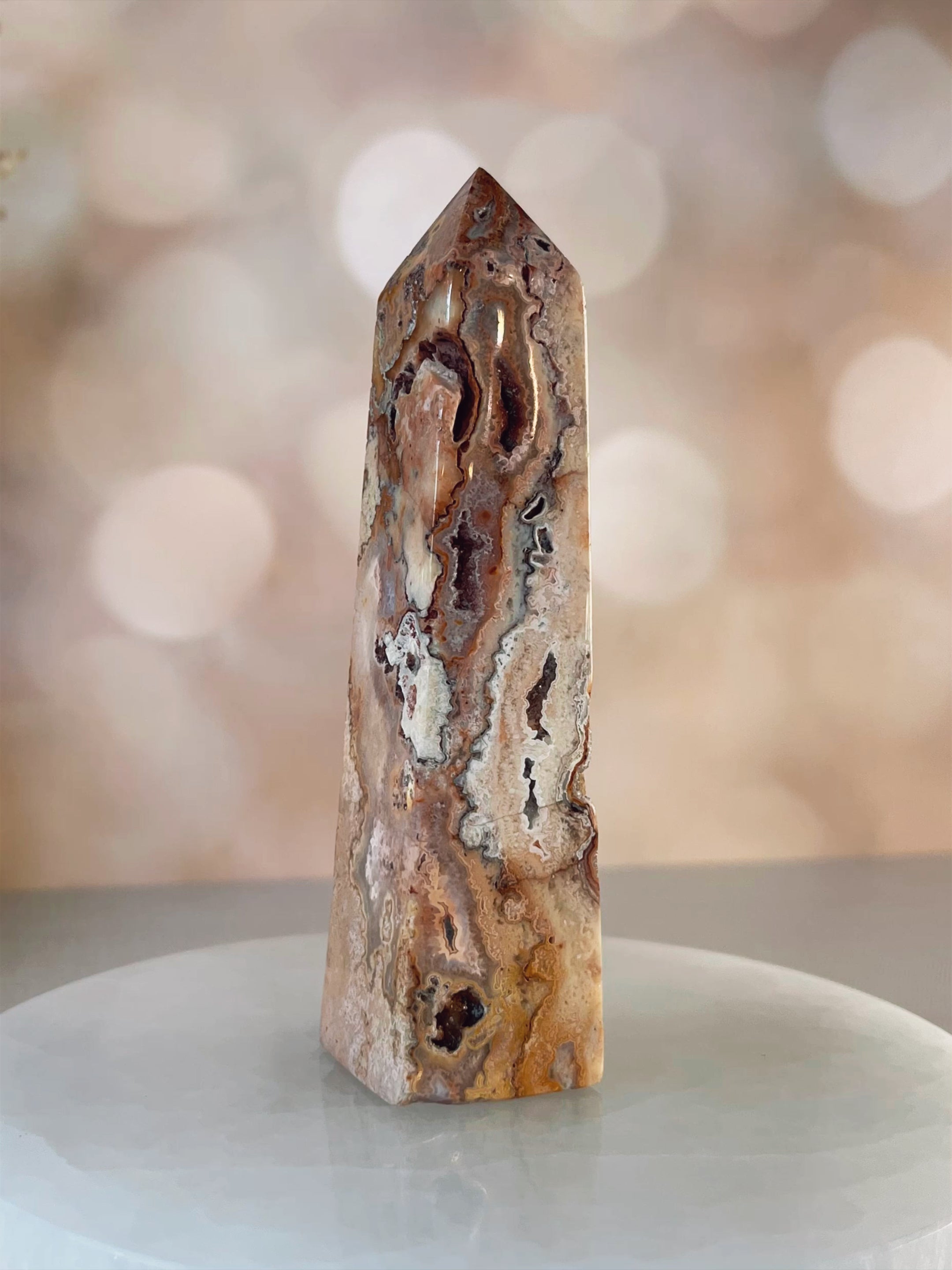 Crazy Lace Agate Tower #3