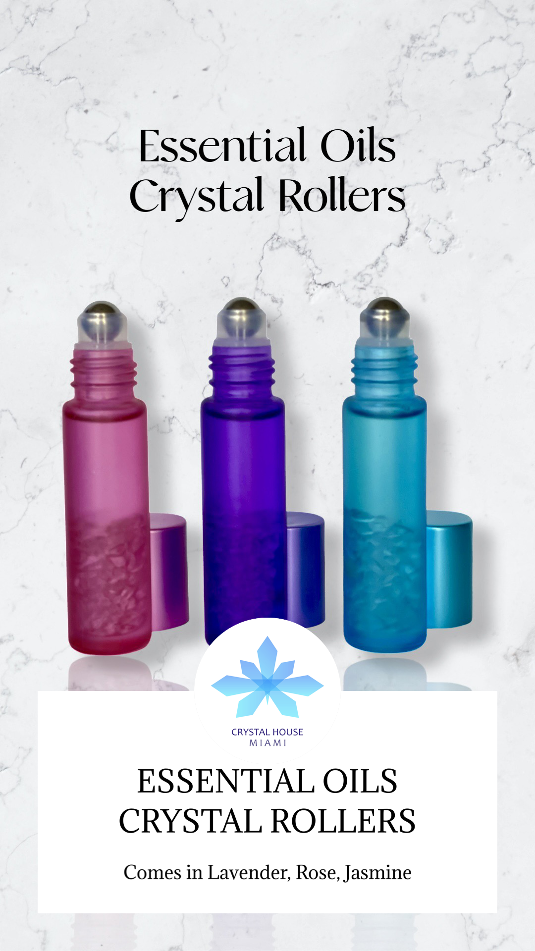 Essential Oil Crystal Rollers